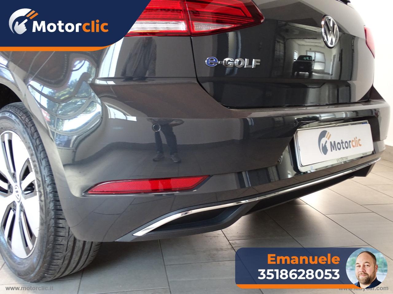 VOLKSWAGEN e-Golf 136 CV PREZZO REALE