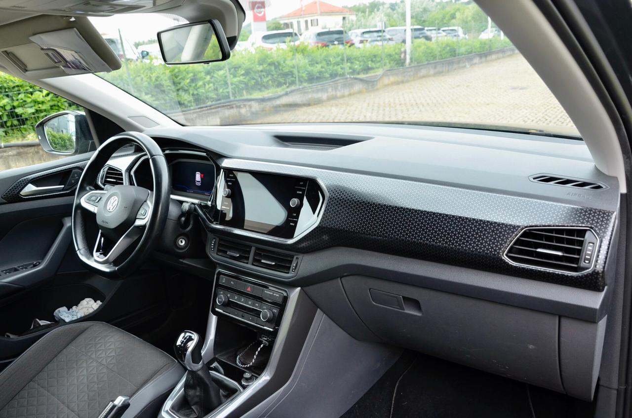 VOLKSWAGEN T-CROSS 1.0 TSI ADVANCED 115cv, UNICOPROPRIETARIO, TUTTI SERVICE VW, UFF ITALIANA, EURO 6D, APPLE ANDROID, RETROCAMERA, PERMUTE