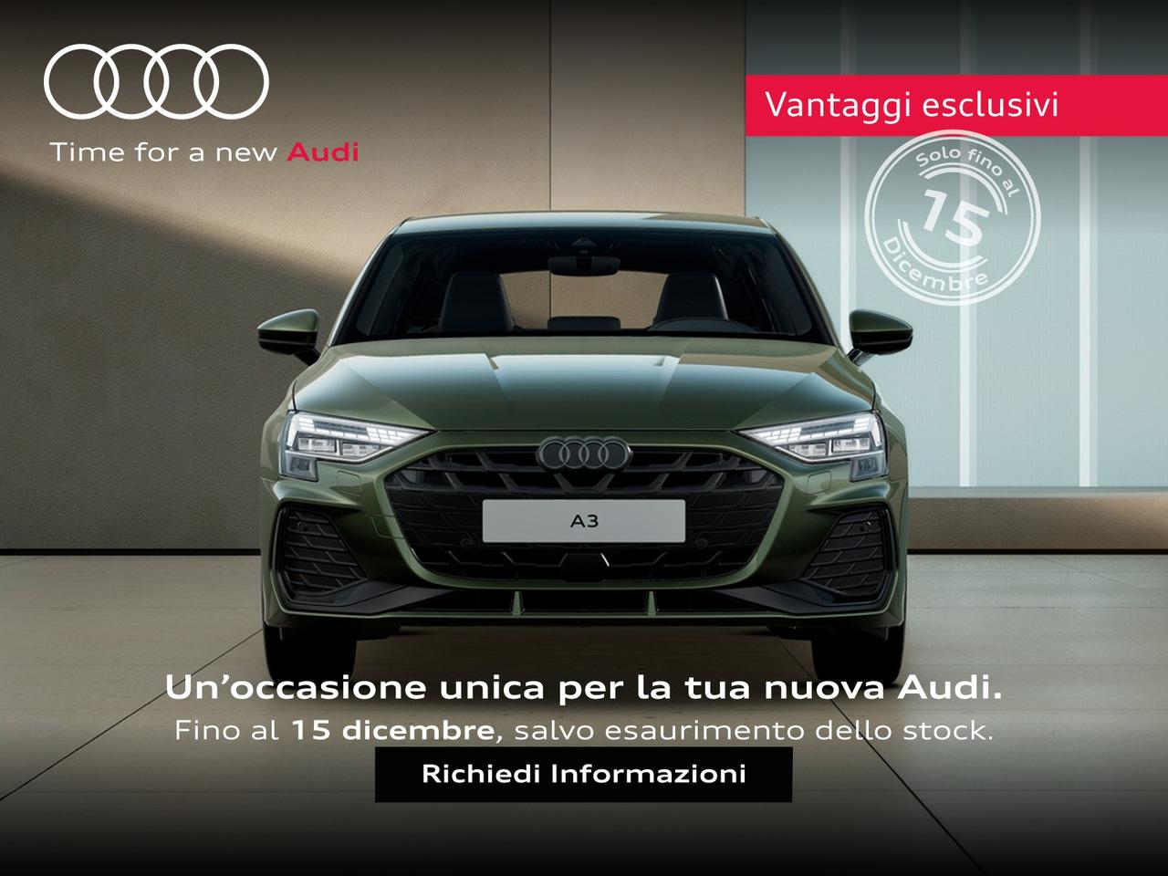 Audi A3 sportback 1.5 tfsi mhev s line edition 150cv s-tronic