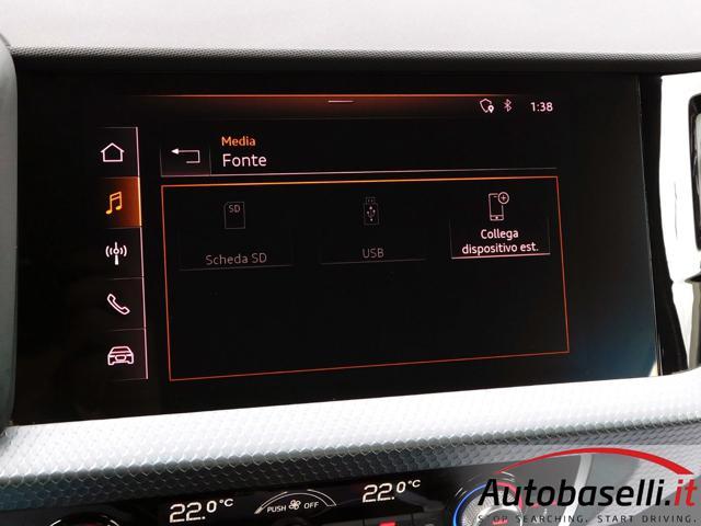 AUDI A1 SPORTBACK 30TFSI 1.0 116CV ADMIRED VIRTUAL COCKPIT