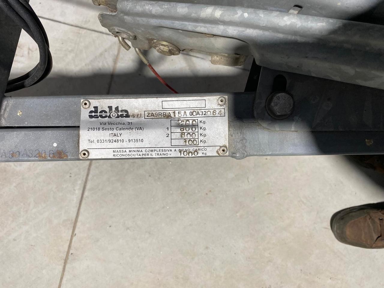Delta RBA 15 doppio asse con verricello