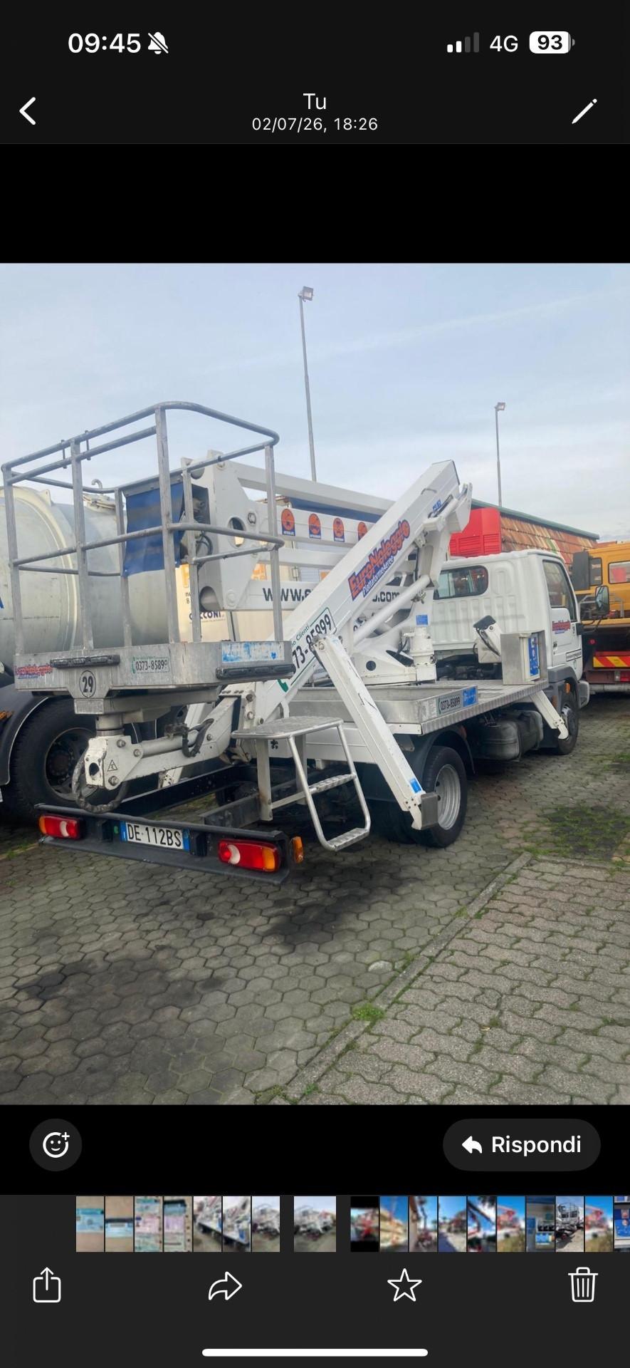 Nissan cabstar piattaforma aerea Cte 20 metri