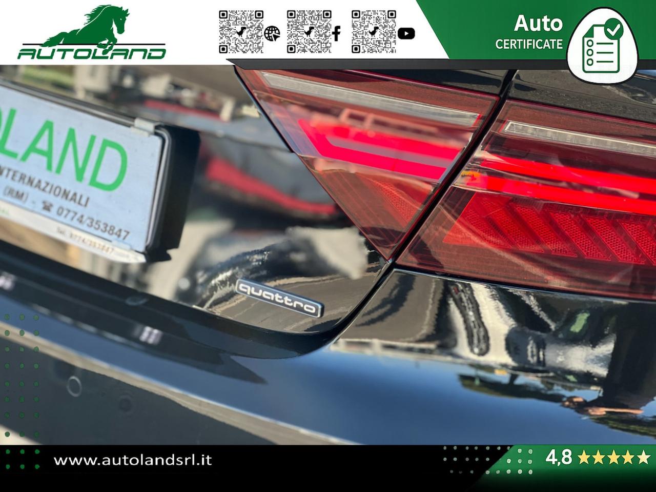 Audi A7 Sportback 3.0 tdi quattro 272cv S-Line ACC - 20" - Frecce Dinamiche