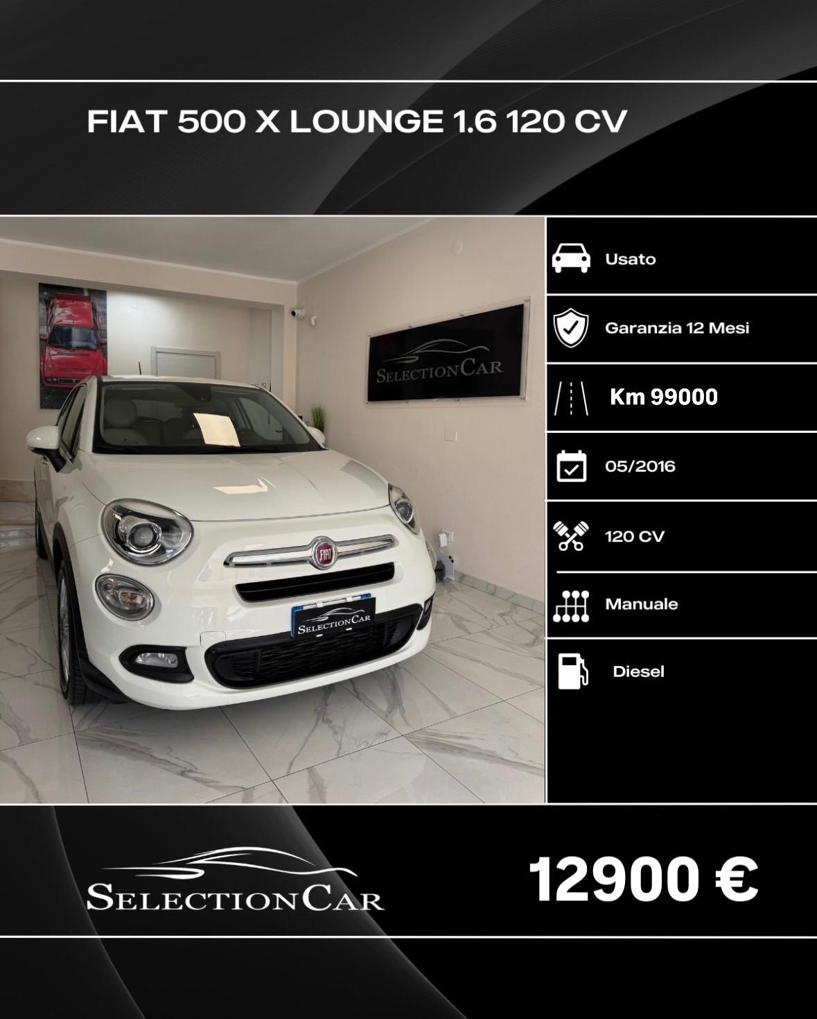 Fiat 500X 1.6 MultiJet 120 CV Lounge