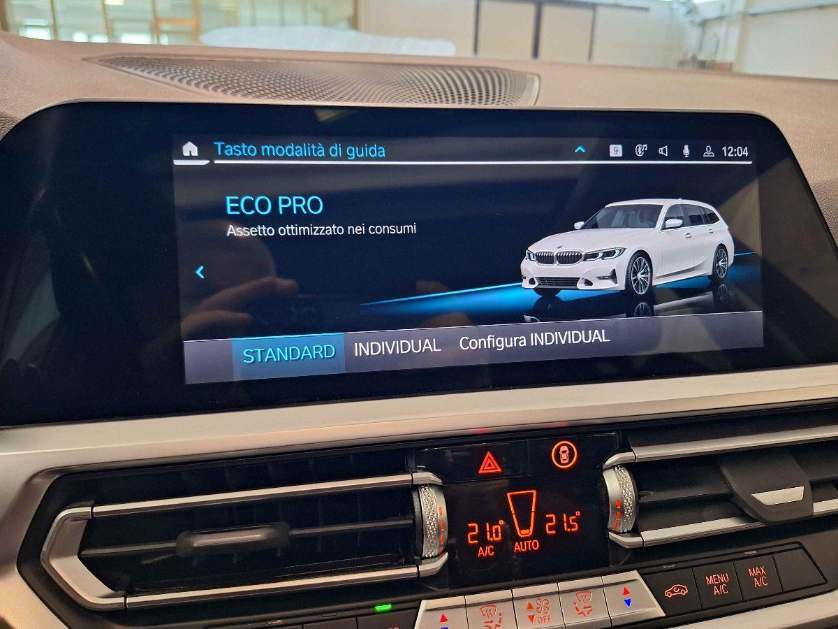 BMW 320 D TOURING HYBRID SPORT - INDIVIDUAL - X-DRIVE - BIANCO PERLA - TETTO - SEDILI SPORT - BLACK PACK - COCKPIT PRO - FULL LED - GARANZIA