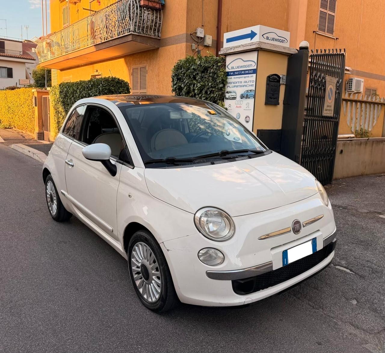 Fiat 500 1.2 Benzina Lounge 69cv ottima x Neopatentati Tetto Panoramico
