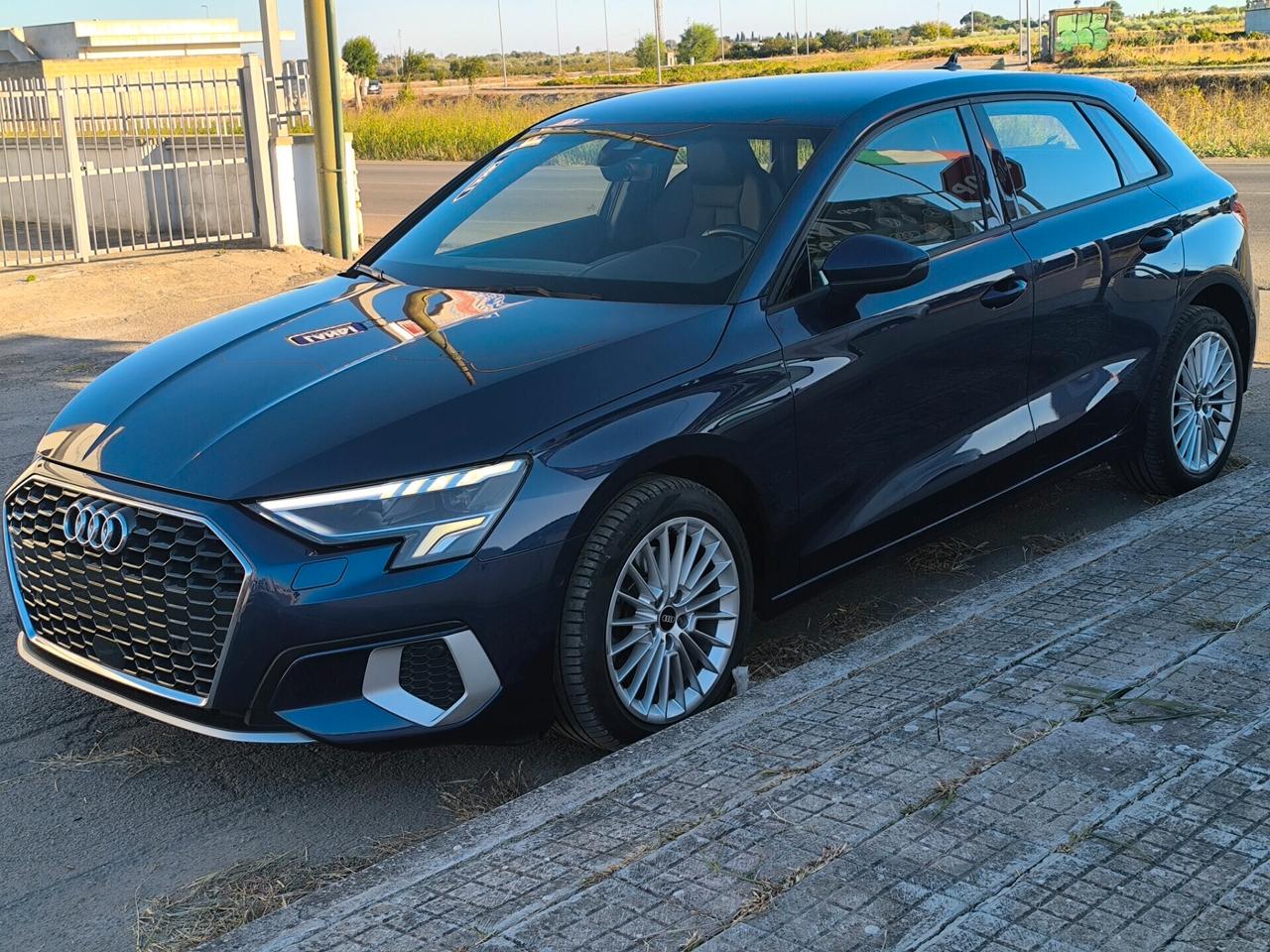 AUDI A3 2.0 TDI 116cv 05/2021 km49000 TAGLIANDI AUDI PELLE/NAV PLUS