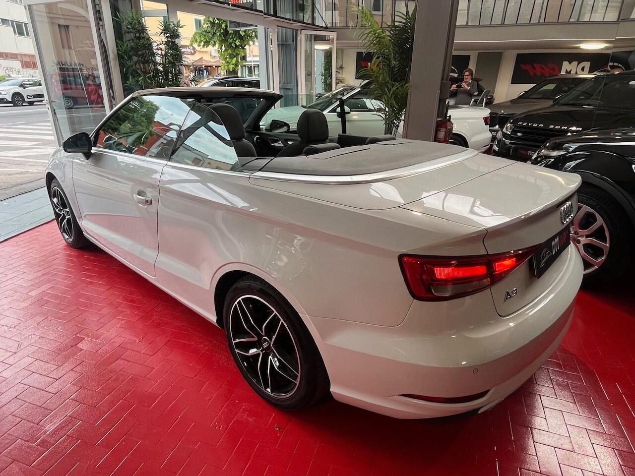 AUDI A3 CABRIO 1.6 TDI 116 CV SPORT NAVI CERCHI DA 18 CAMBIO 6 SPEED KM CERTIFICATI LUCI AMBIENTE OK NEOPATENTATI