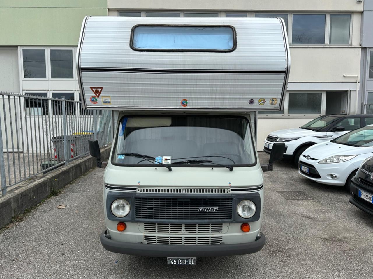 Fiat 238 camper MANSARDATO TARGA NERA 55000km OTTIME CONDIZIONI