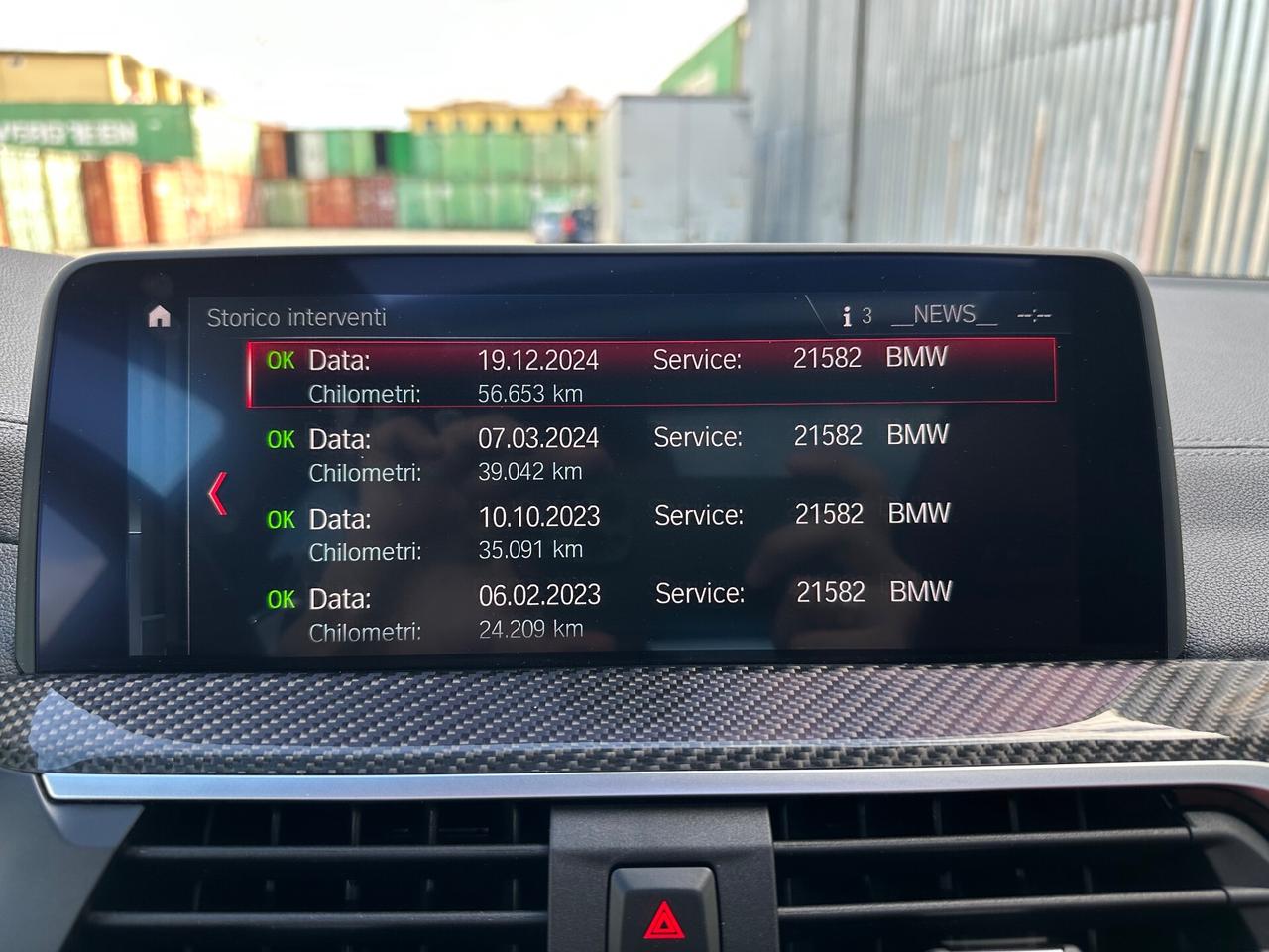 Bmw X3 M COMPETITION 510 CV tetto pelle rossa