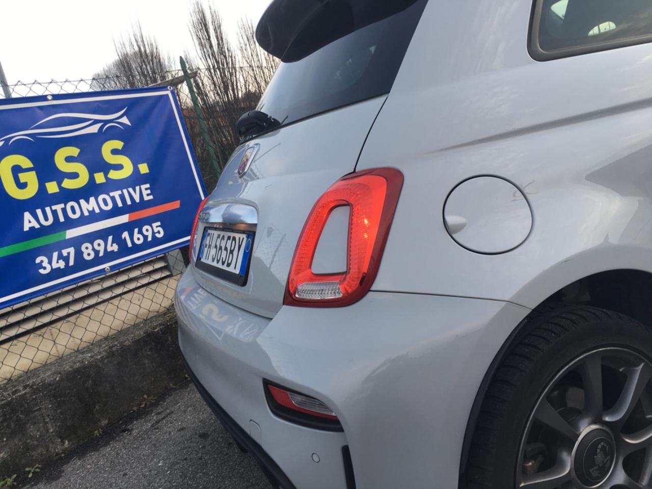 500 Abarth 595 grigio campovolo