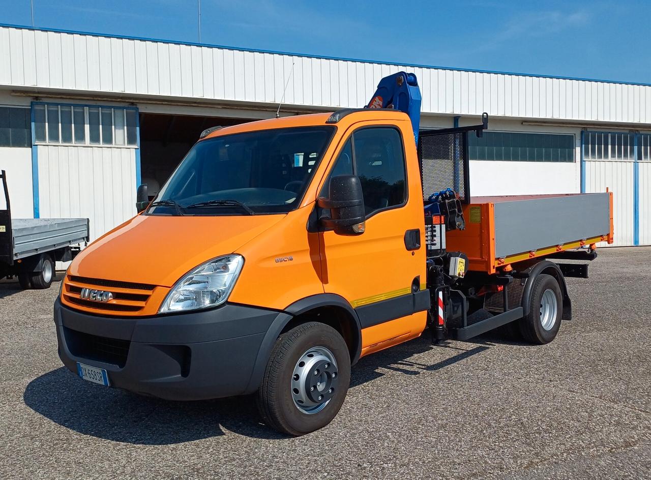 IVECO 65C18 GRU E RIBALTABILE