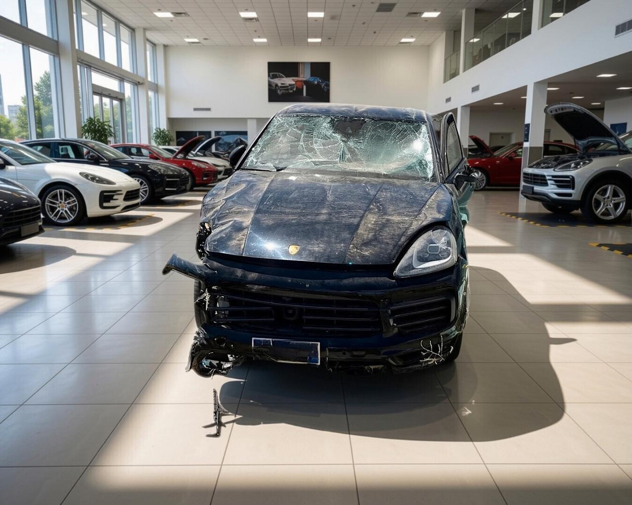 Porsche Cayenne COUPE 3.0 V6 E-Hybrid Platinum Edition INCIDENTATA