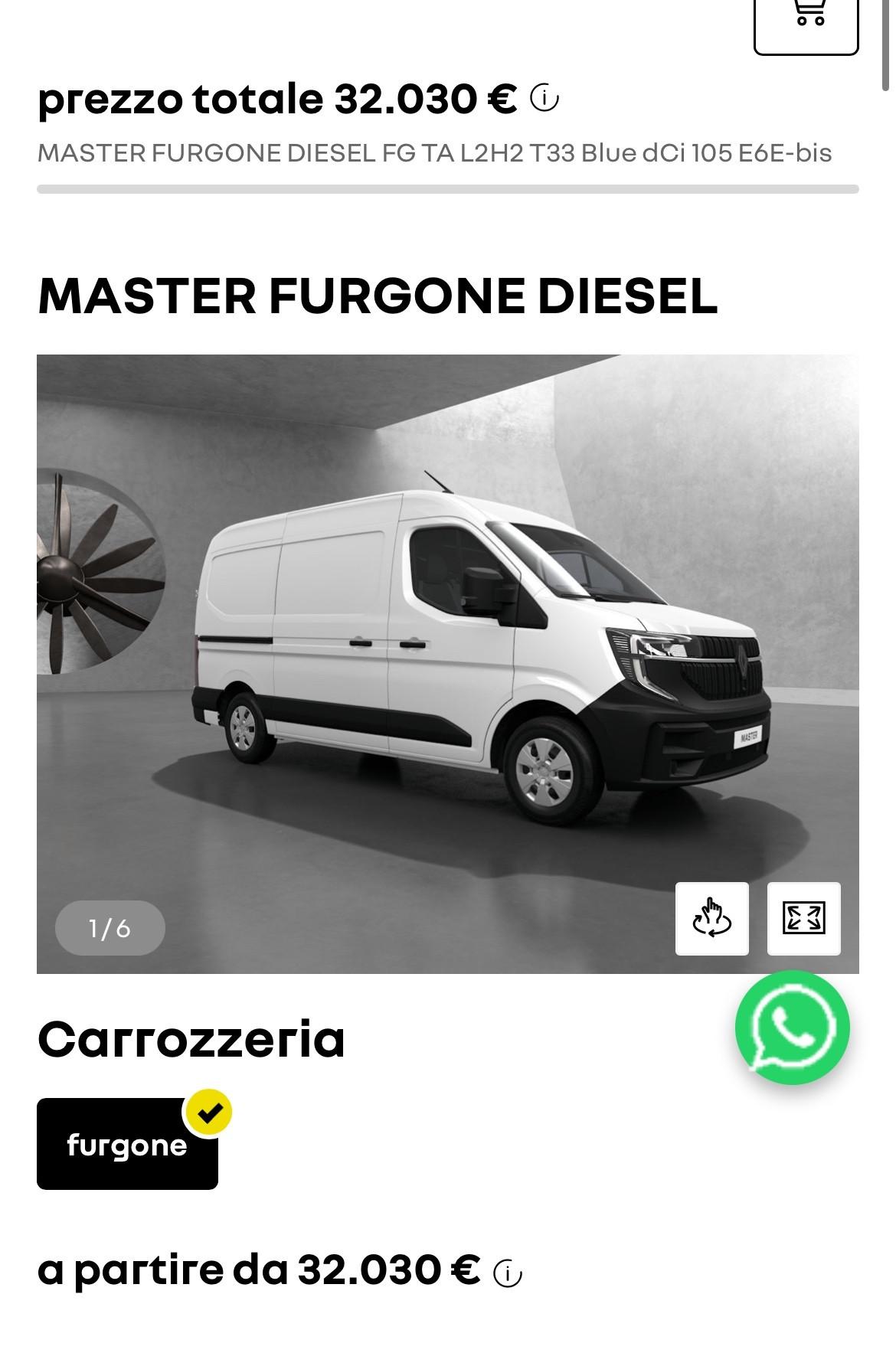 Renault Master 2.3 dCi 135cv 2021 iva Compresa