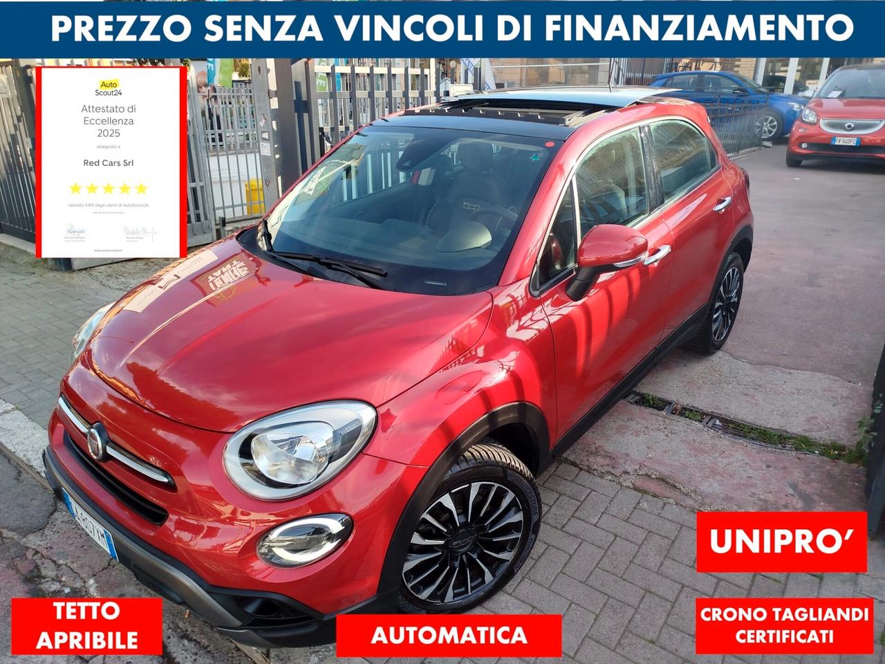 500X 1.3-150cv AUTOM *PREZZO VERO* TETTO-PADDLE F1- GARANZIA 12 M