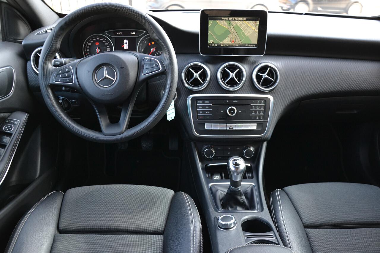 Mercedes-benz A 180 1.5 D 109CV 6M NAVI+PELLE+RCAM+CRUISE+CERCHI+EURO6