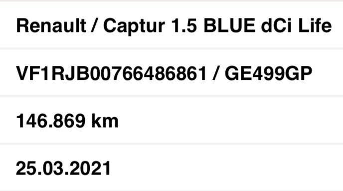 Renault Captur Blue dCi 95 CV Life