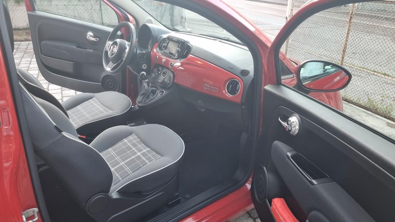 Fiat 500 1.2 Lounge 69 cv anno 2018 km 62000