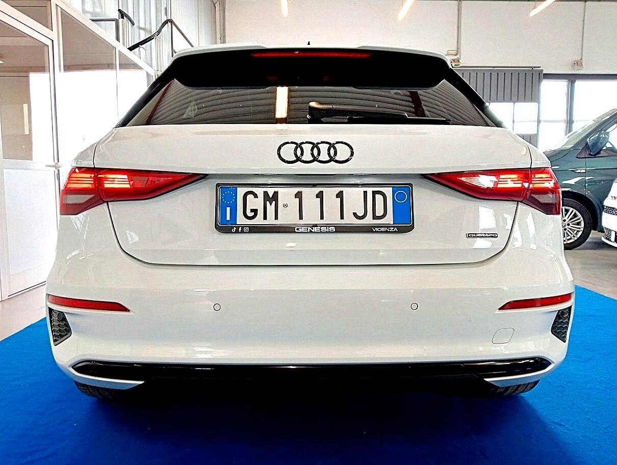 Audi A3 Sportback 40 2.0 TDI 200CV SLINE QUATTRO 19" IDENTITY BLACK