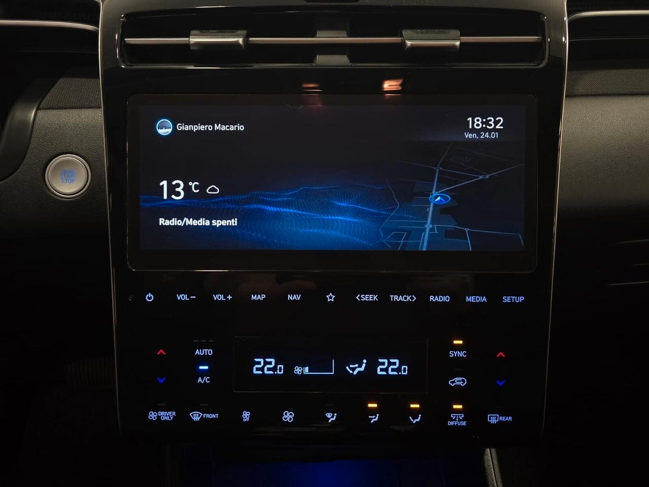 Hyundai Tucson 1.6 HEV aut. XLine (vettura con gancio traino)