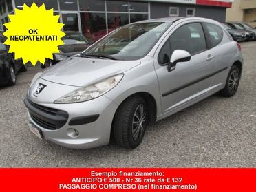 PEUGEOT 207 1.4 88cv 3p. - OK NEOPATENTATI - "DA VETRINA"