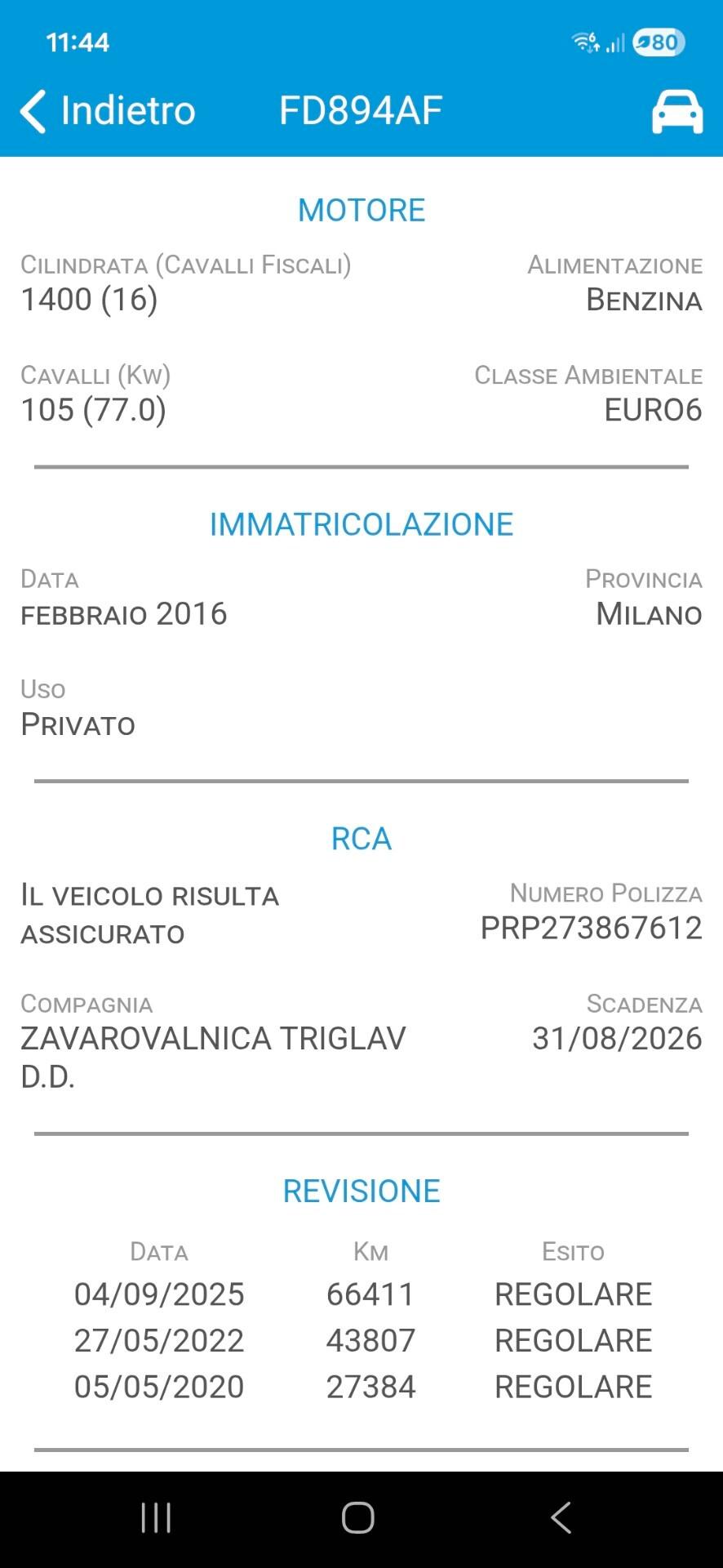 Alfa Romeo Giulietta 1.4 Turbo 105 CV Progression BENZINA EURO 6!! PREZZO REALE!!