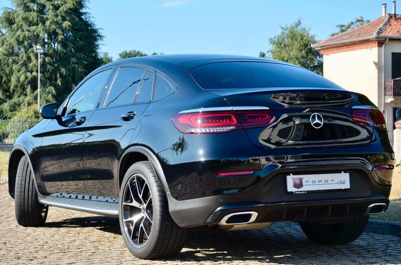 MERCEDES-BENZ GLC COUPE 300d PREMIUM AMG 4MATIC 245cv AUTO, UNICOPROP, SERVICE MERCEDES, UFF ITALIANA, EURO 6D, TETTO, NIGHT PACK, FARI LED, RETROCAMERA, PERMUTE