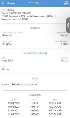 Mercedes-Benz C 200 tps Elegance 163cv sw — SOLO 110.000KM—