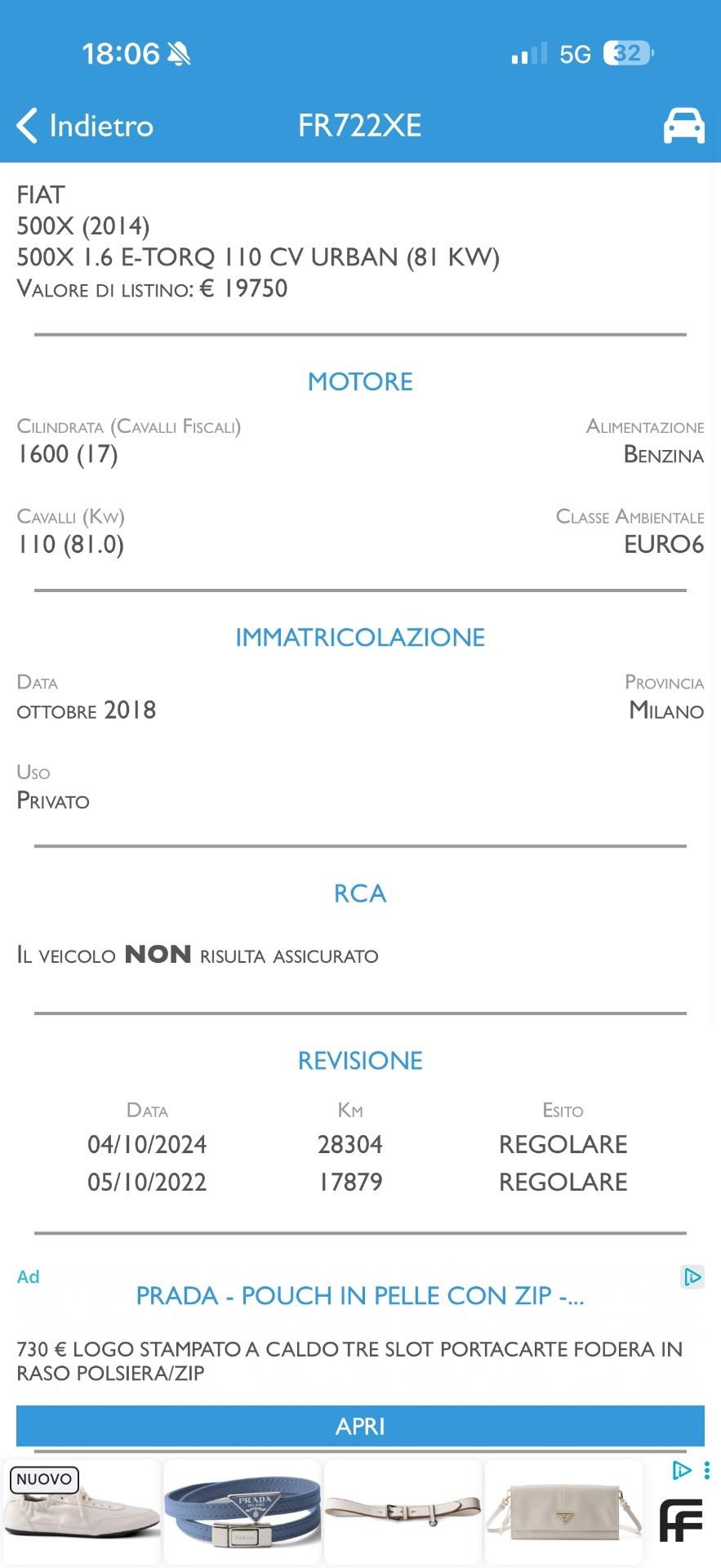 Fiat 500X 1.6 E-Torq 110 CV City Cross