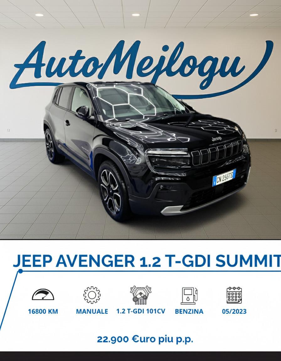 Jeep Avenger 1.2 Turbo 100 CV Summit