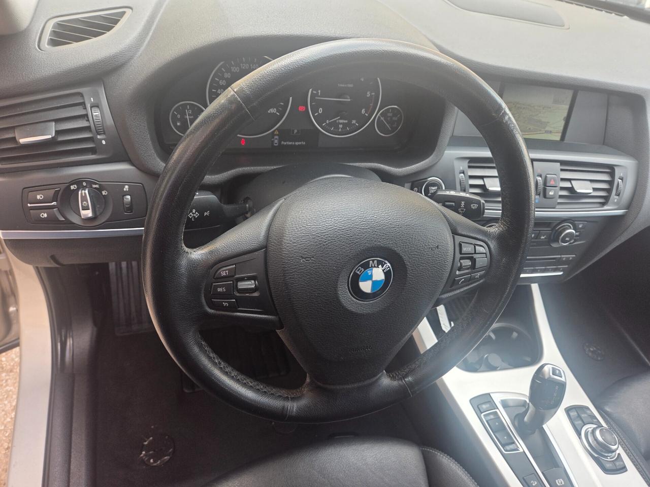 BMW X3 ANNO 2013 2.0 184 CV NAVIG LED KM CERTIFICATI