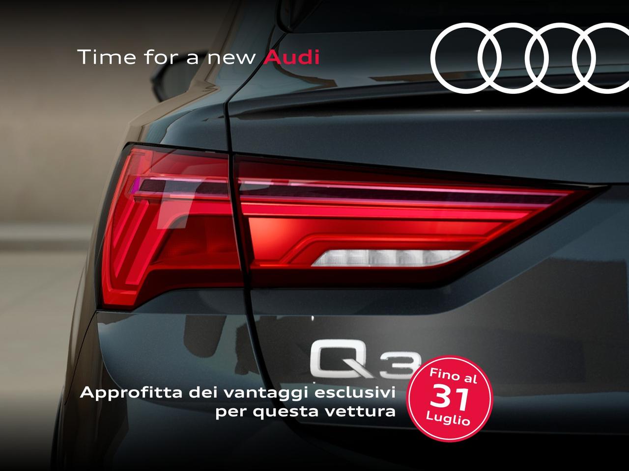 Audi Q3 sportback 40 2.0 tdi identity black quattro 193cv s-tronic