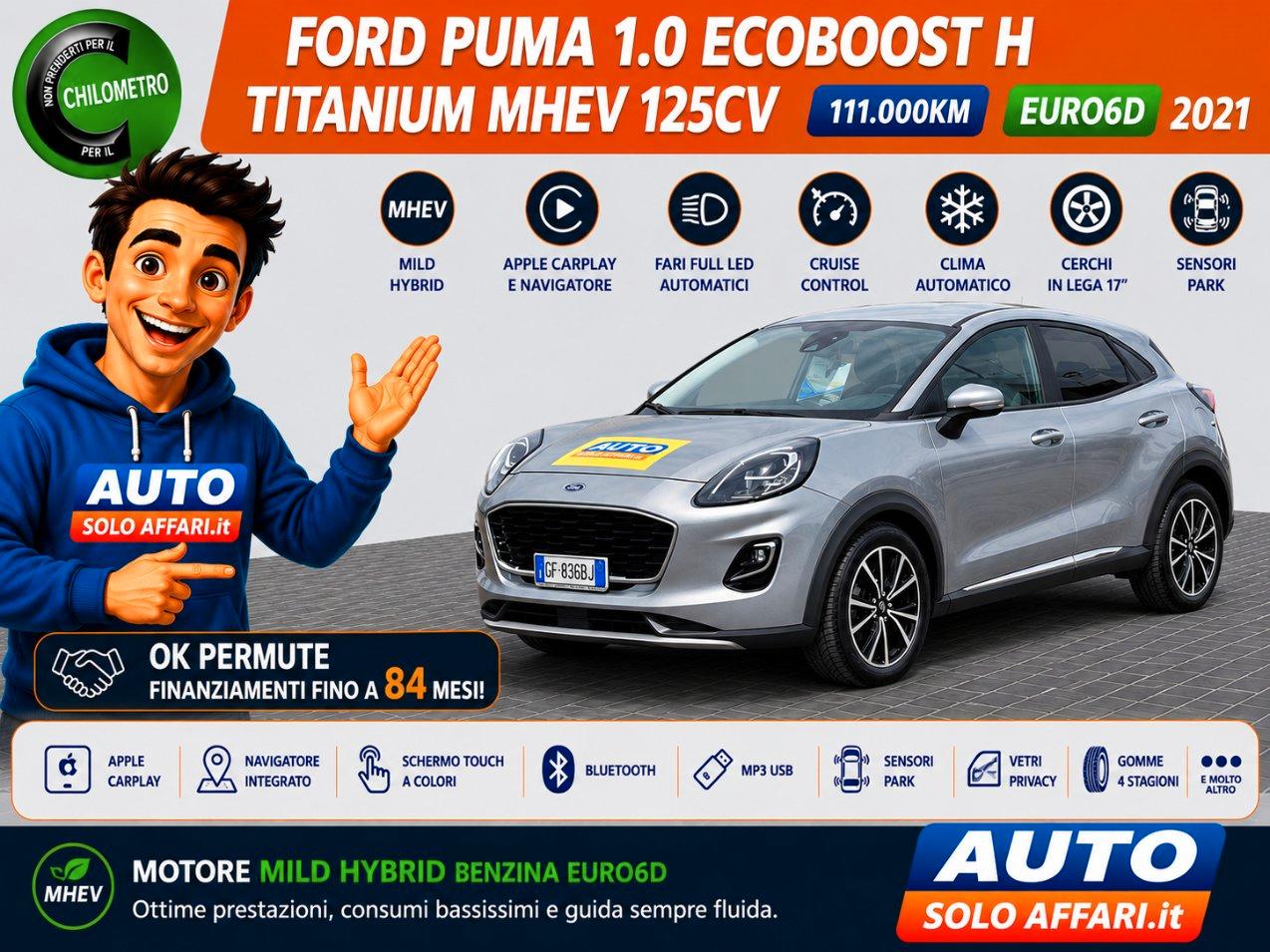 Ford Puma 1.0 H TITANIUM MHEV 125CV EURO6D MILD HYBRID 2021