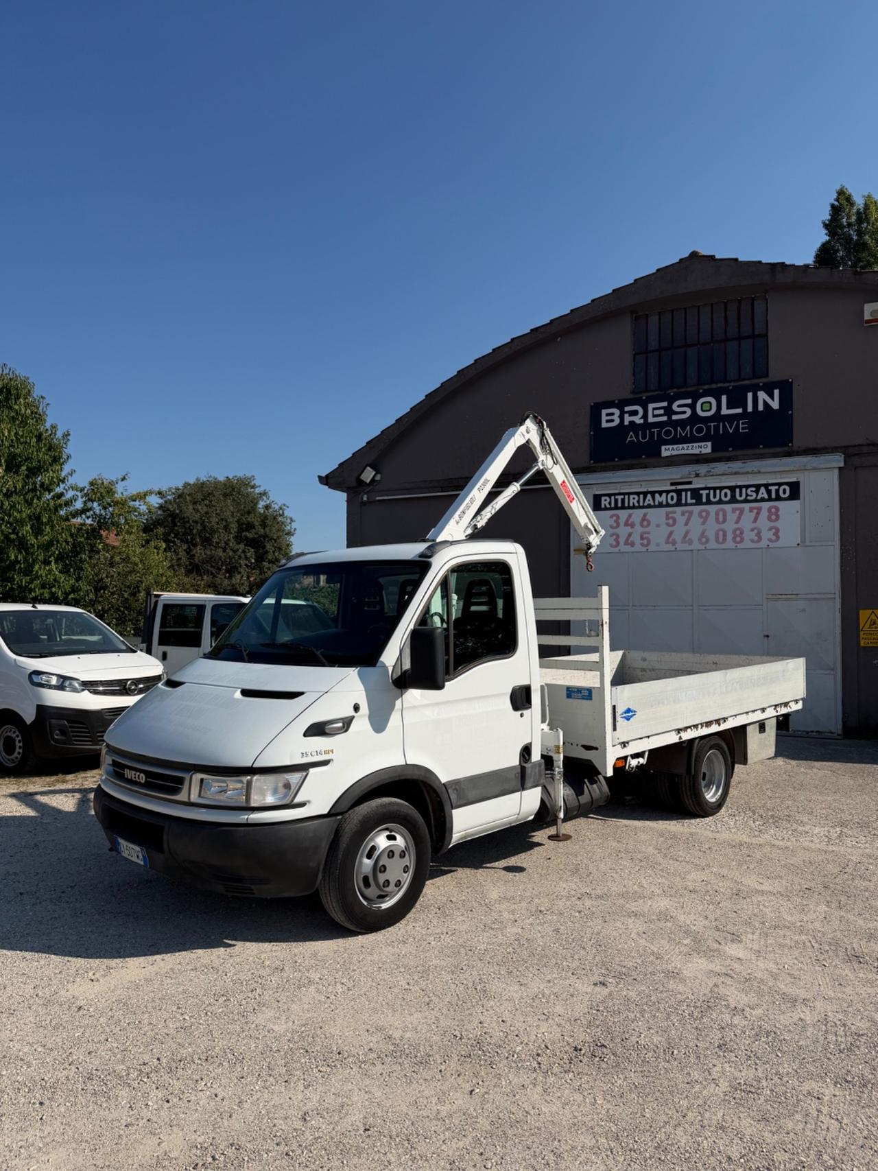 Iveco daily 35/12 gru cassone fisso