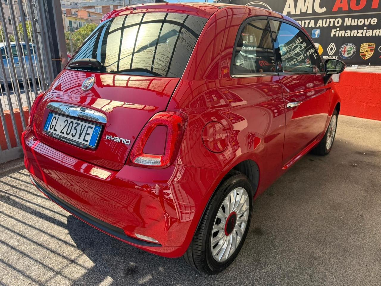 Fiat 500 1.0 Hybrid Red