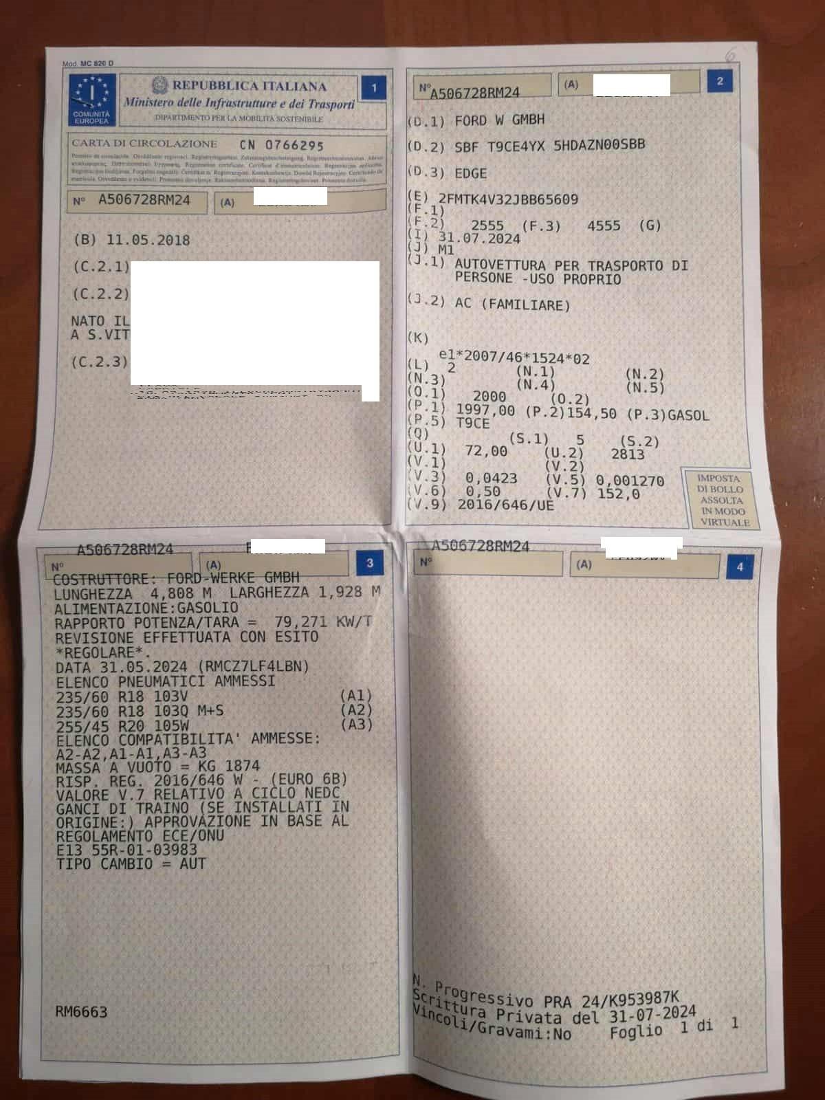 Ford Edge 2.0 TDCI 210 CV TETTINO E GANCIO