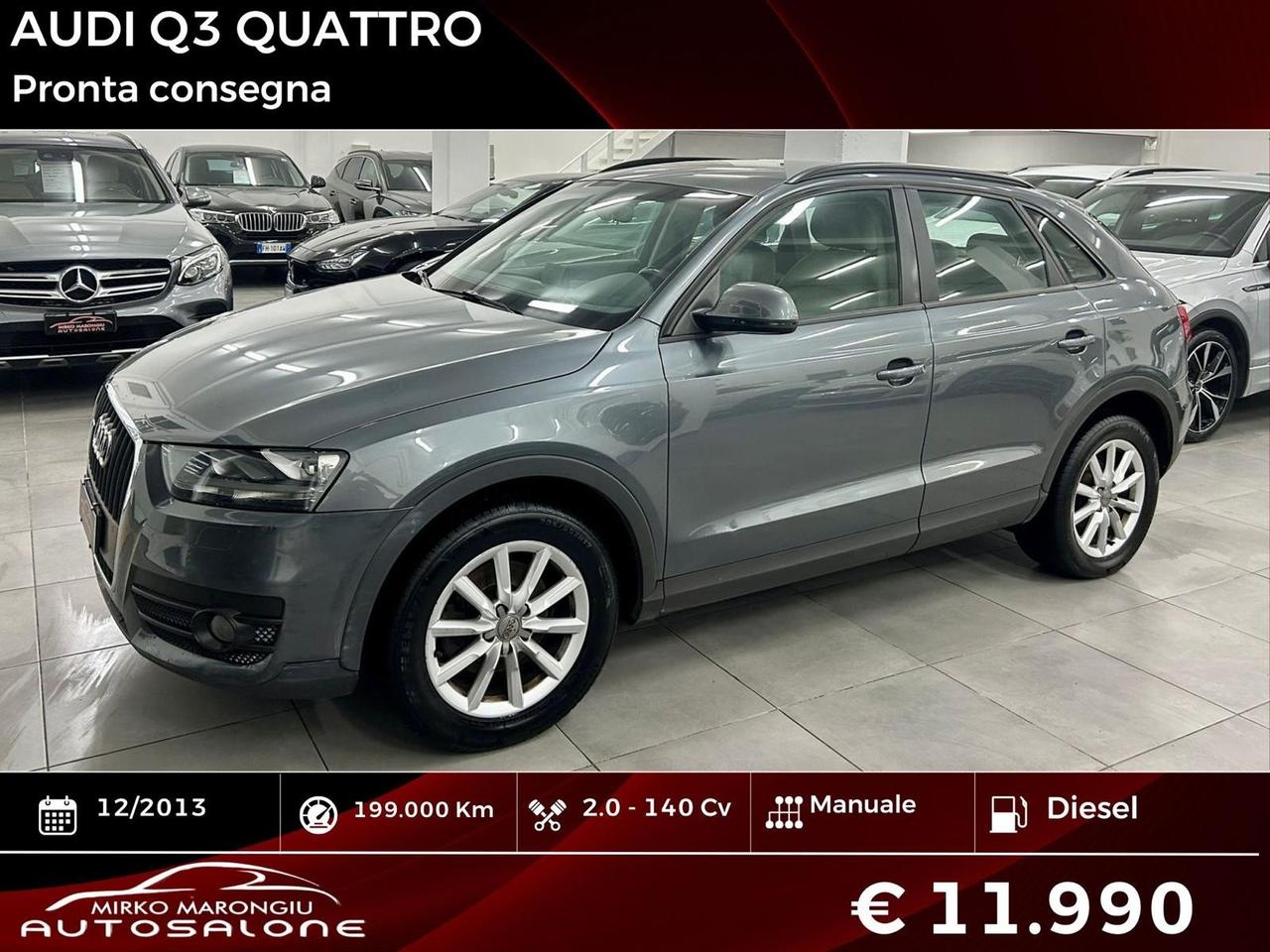 Audi Q3 2.0 TDI quattro FINANZIABILE