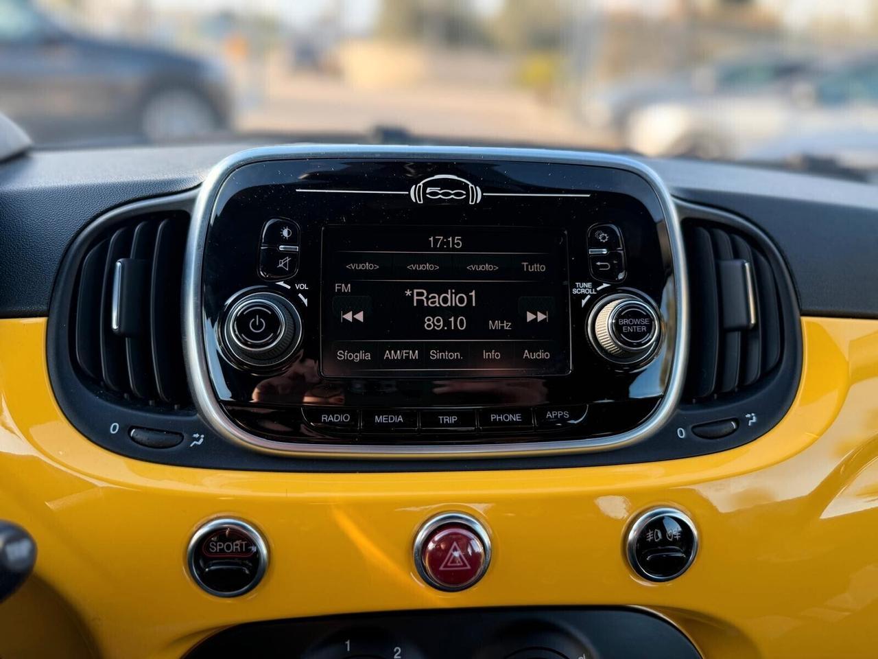 Abarth 595 1.4 Turbo T-Jet 145 CV Giallo Modena 14.000 km