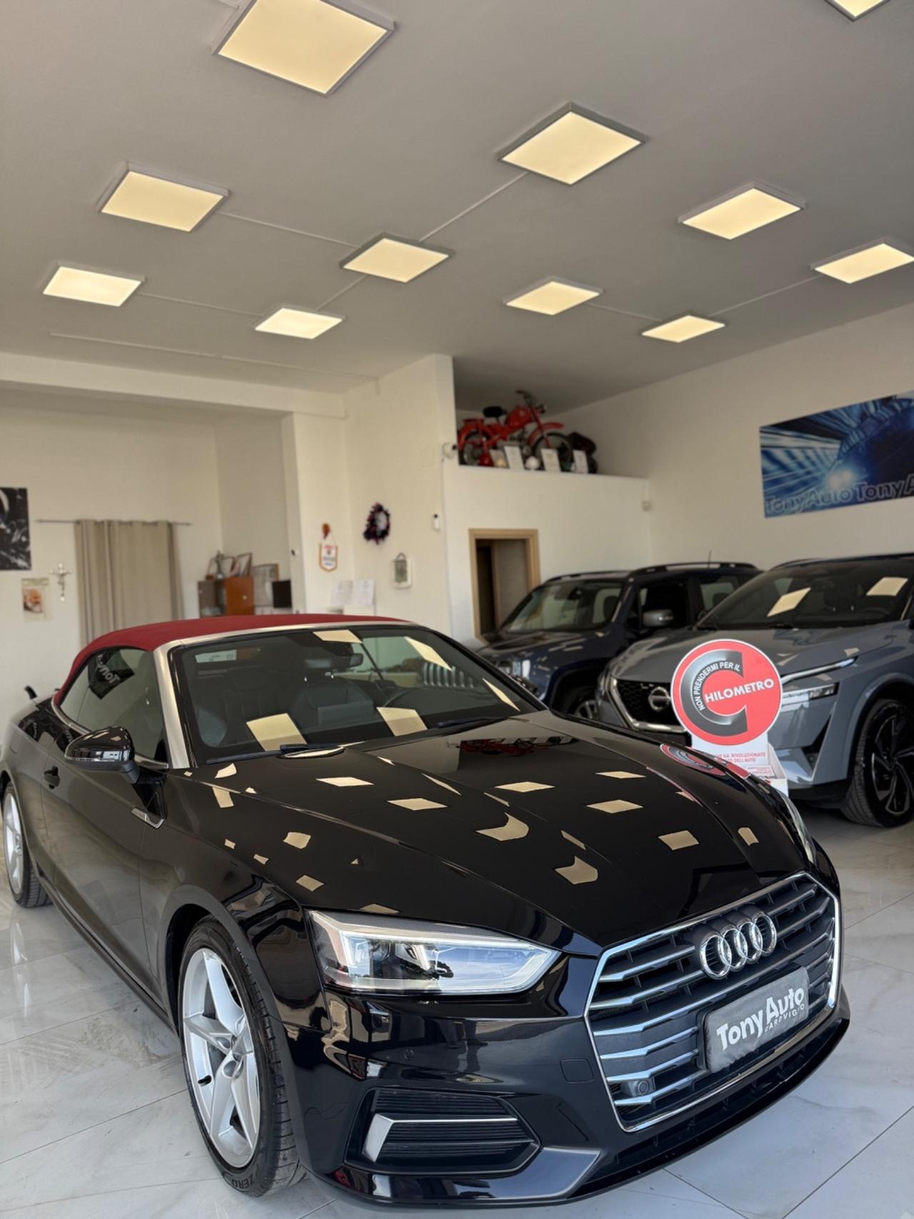 Audi A5 Cabrio 40 2.0 tdi Sport 190cv CAMBIO s-tronic NAVIGATORE, INTERNI IN PELLE, ANDROID AUTO, KM CERTIF