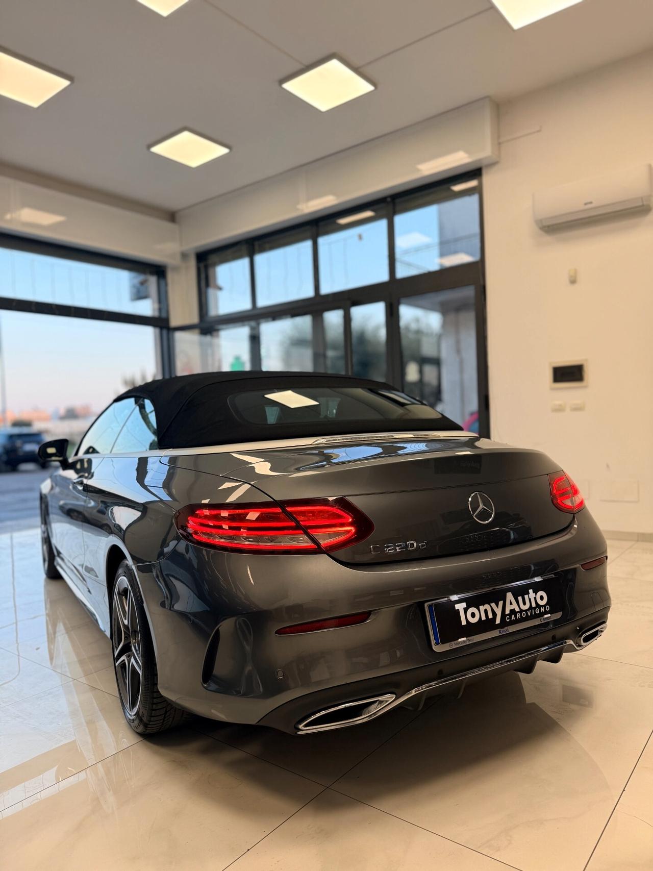 Mercedes-benz C 220 d AutoCABRIO Premium Plus automatica con LUCI SOFFUSE,VIRTUAL COCKPIT,TELECAMERA,APPLE CARPLAY,NAVI