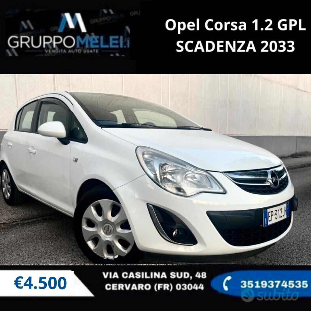 Opel Corsa 1.2 GPL SCADENZA 2033