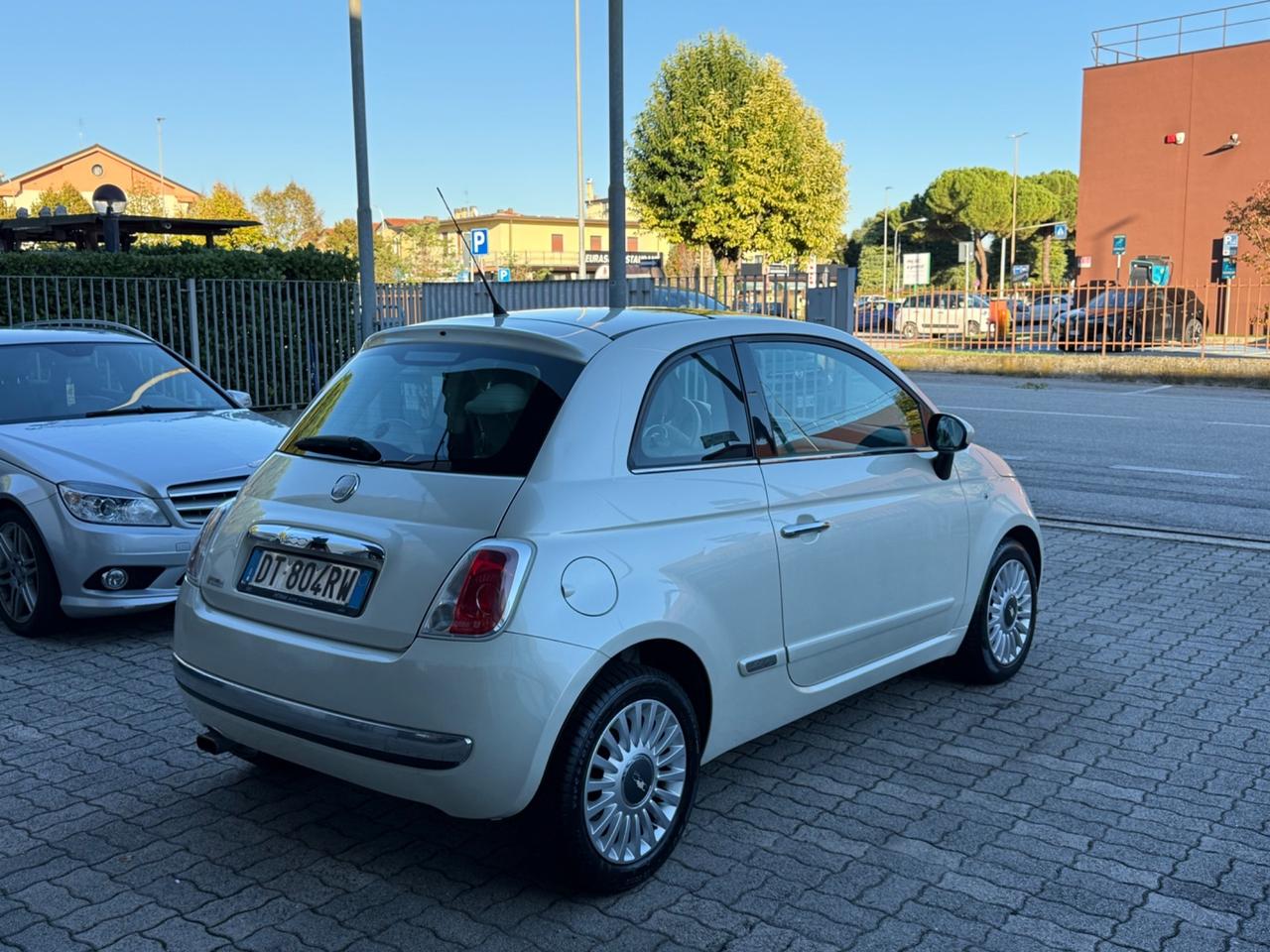 Fiat 500 Bianco speciale cielo panorama 1.2 Lounge