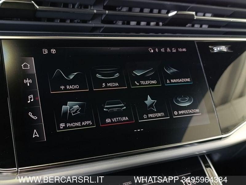 Audi Q8 55 TFSI quattro tiptronic Sport*S-LINE*TETTO*VIRTUAL COCKPIT PLUS*TELECAMERA 360*