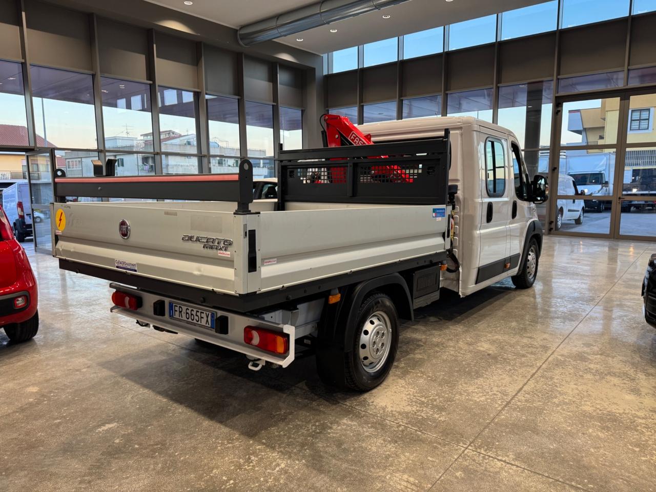 Fiat ducato 2.3mjt gru fassi e cassone fisso