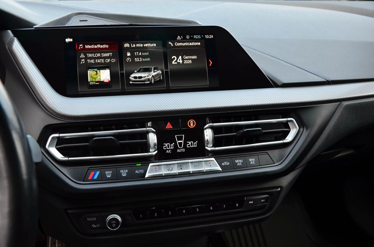BMW 116d MSPORT 5p 116cv AUTO, UFF ITALIANA, EURO 6D, HI-FI AUDISON, FULL LED, NAVI, RETROCAMERA, PERMUTE