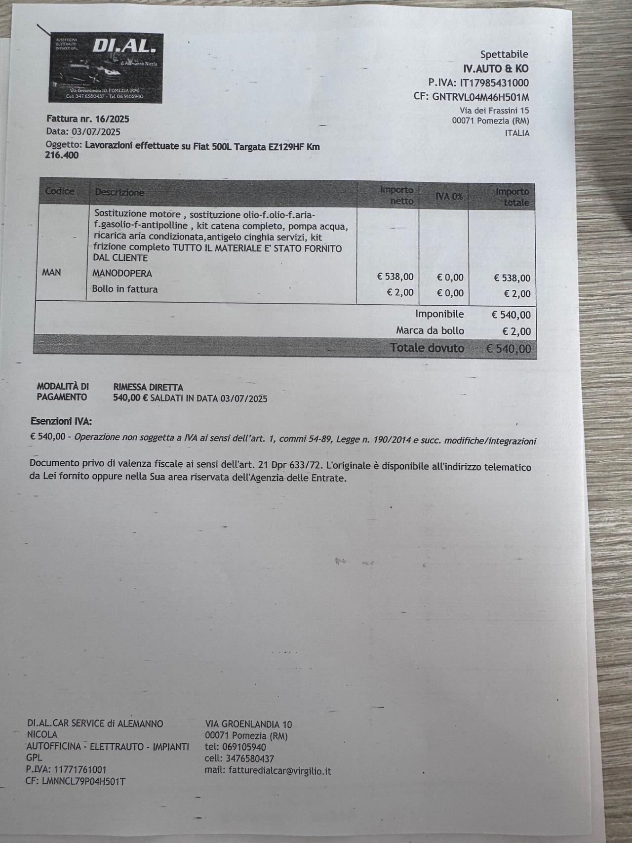 Fiat 500L 1.3 Multijet 85 CV Pop Star