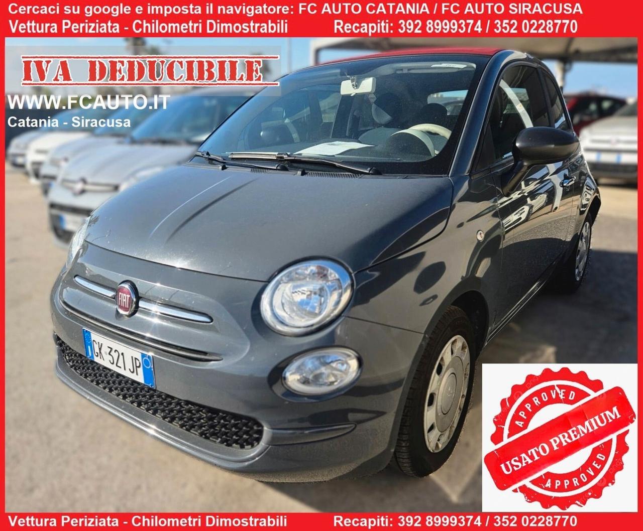 Fiat 500 CABRIO 2022 / 24 MESI DI GARANZIA OMAGGIO- IVA DEDUCIBILE -