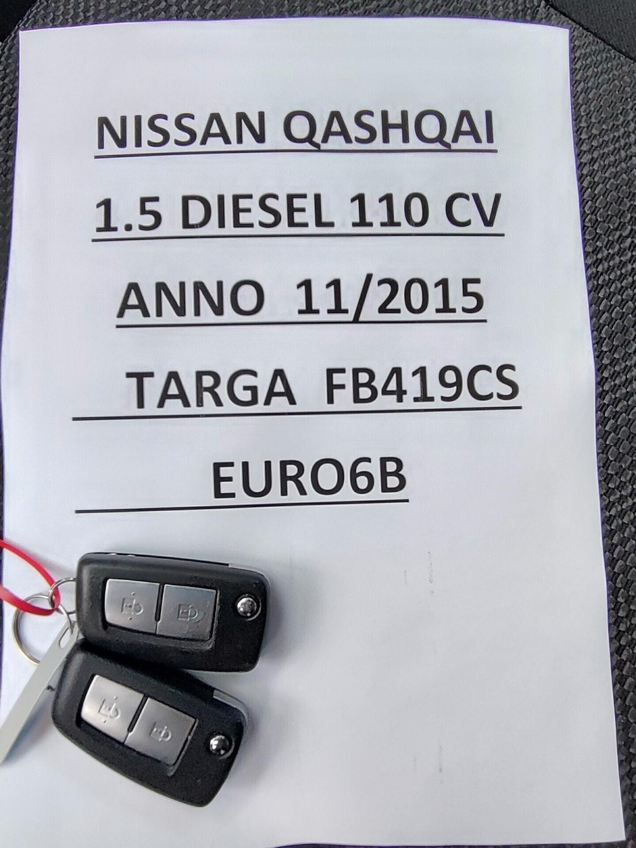Nissan Qashqai 1.5 dCi 110cv KM 122000