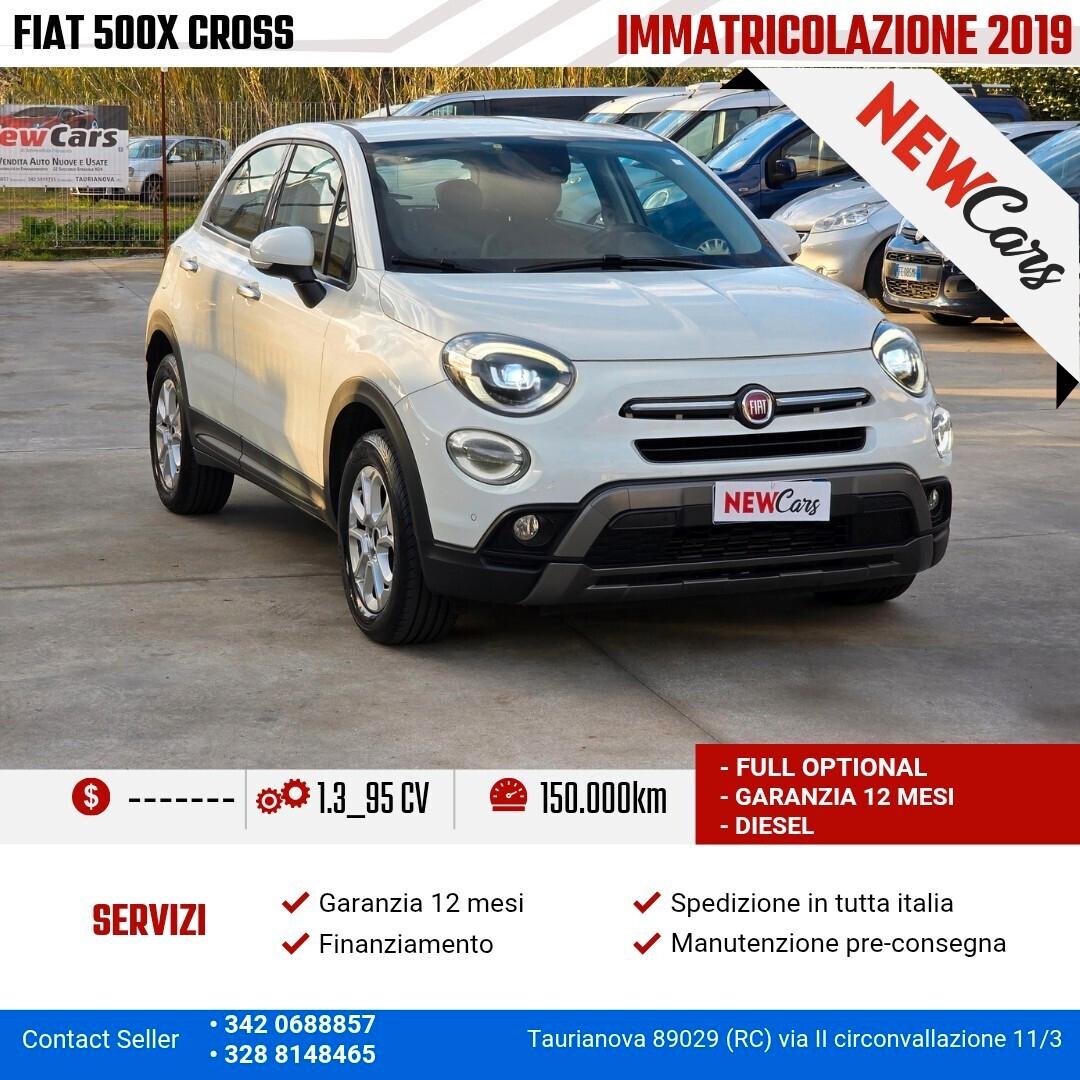 Fiat 500X 1.3 MultiJet 95 CV S-Design Cross