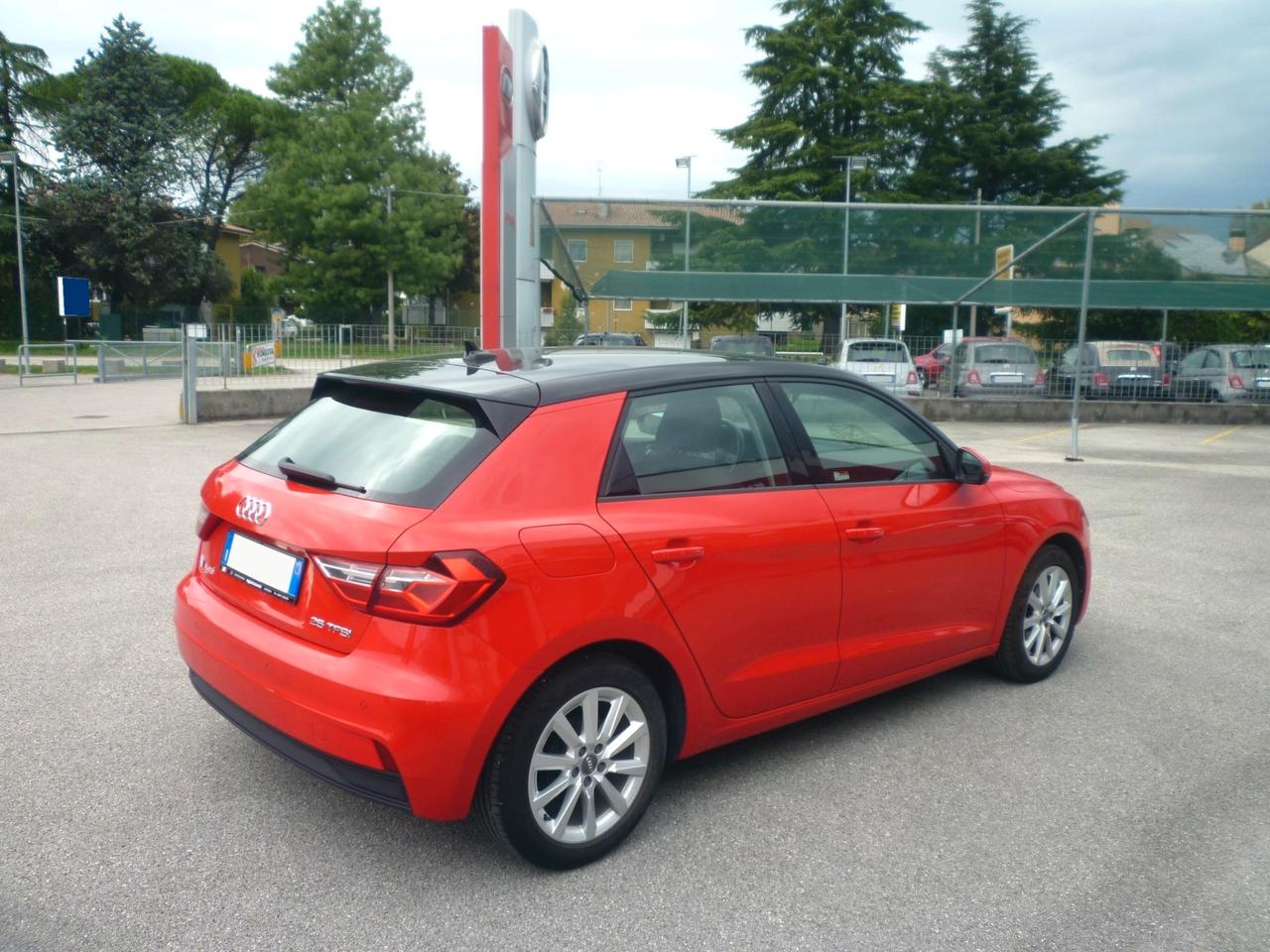 AUDI A1 Sportback 25 1.0 TFSI 95 CV ROSSO 2020